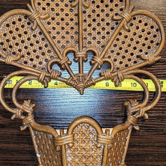 Planter Pocket Brown Wicker - Picture 5 of 9